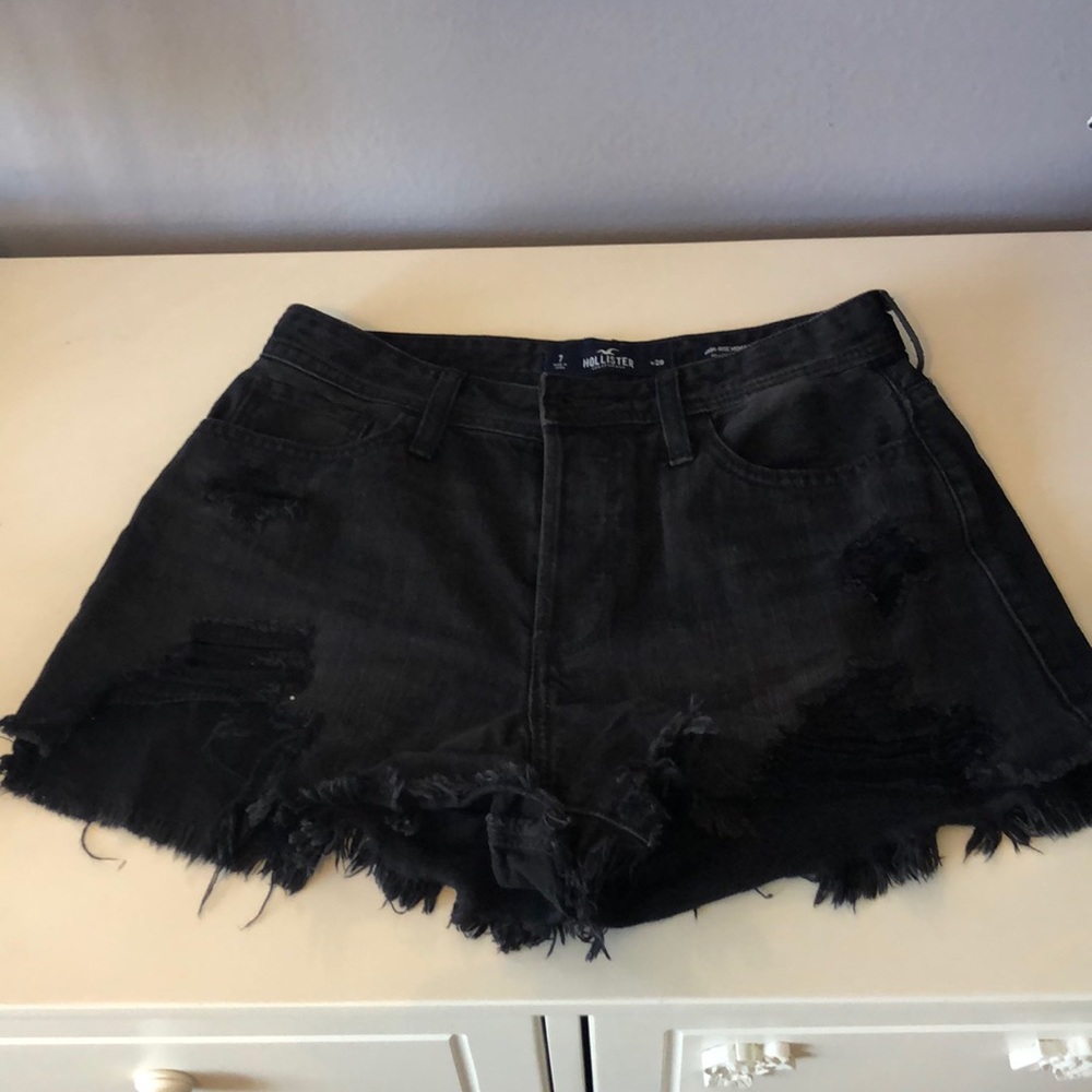 Black Jean shorts